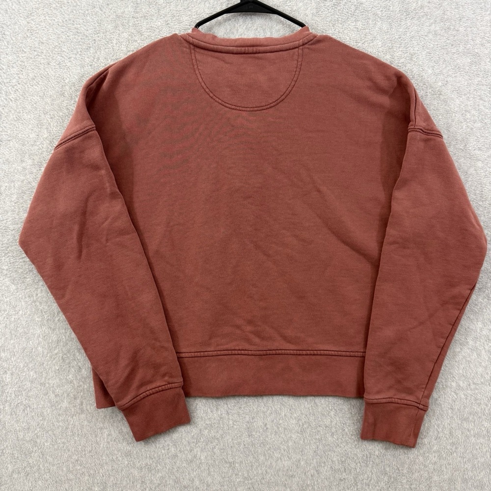 Carhartt Sweatshirt Women's Small Rust Loose Fit Midweight French Terry Henley - Picture 7 of 8